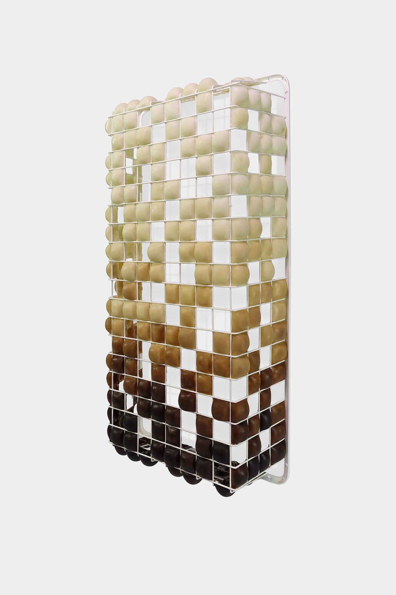 2.-Ni-Hao--Grid-XIII--2022--IKEA-HJALPA-wire-basket--microwaved-olive-oil-and-low-sweat-transparent-soap-base--Aromania-scented-oil-tequila-sunrise_2