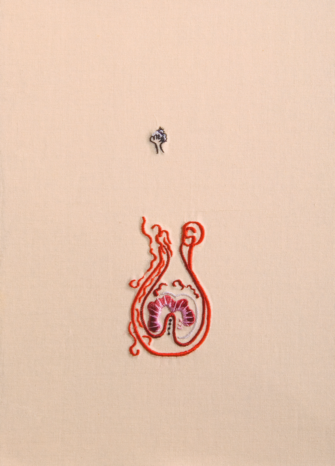 4_蔡淑惠_徑_電繡；棉布、人造絲_34.3x26cm_1999