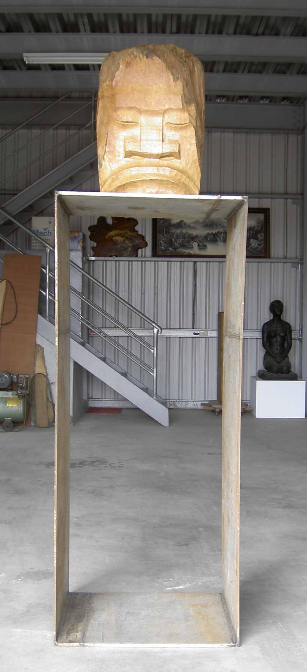 2006-自刻像018-木材-2415x725x600mm-2-1