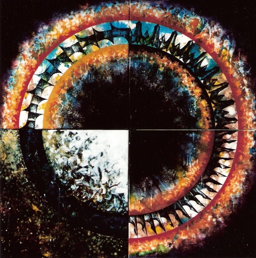 YJM-TW-楊仁明-大光環-轉形中的光環-1996-油彩-100x100cm
