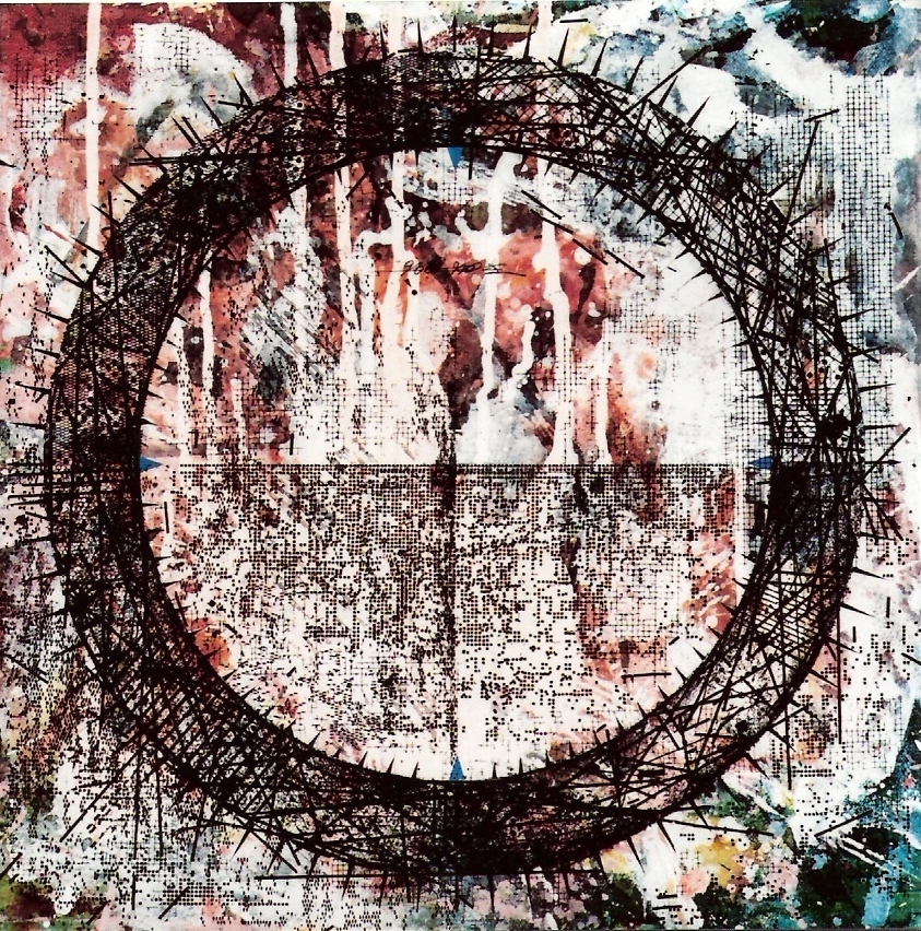 YJM-TW-楊仁明-大光環-風來了-1996-油彩-35x35cm