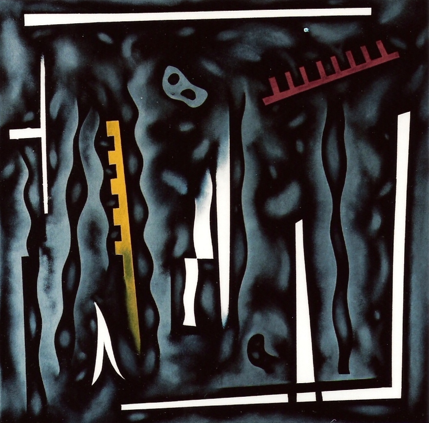 YJM-TW-楊仁明-室內戲浪-夜間漂泊處-2005-壓克力．油彩-80x80cm