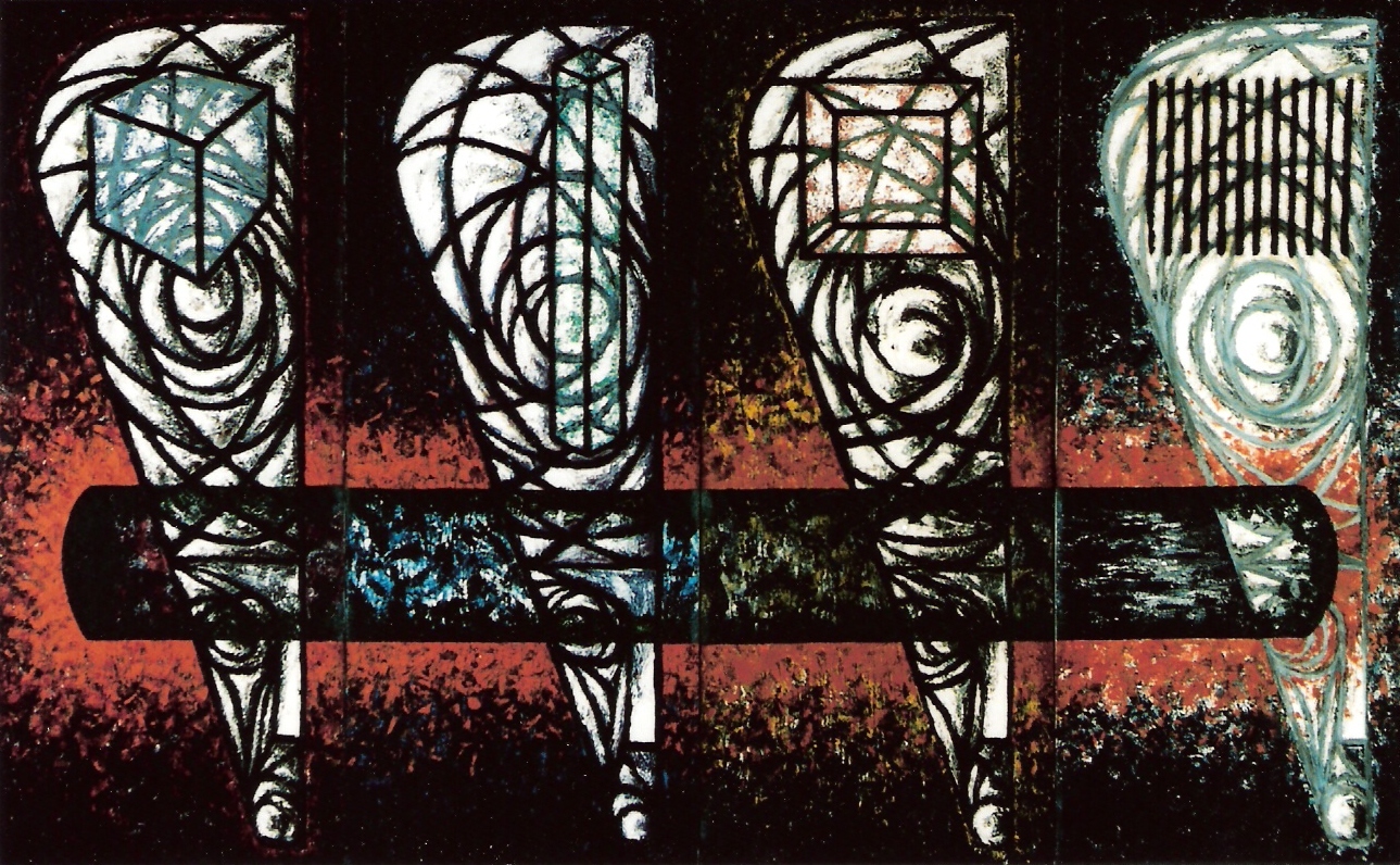 YJM-TW-楊仁明-知識份子-各有觀點-1992-油彩-320x200cm
