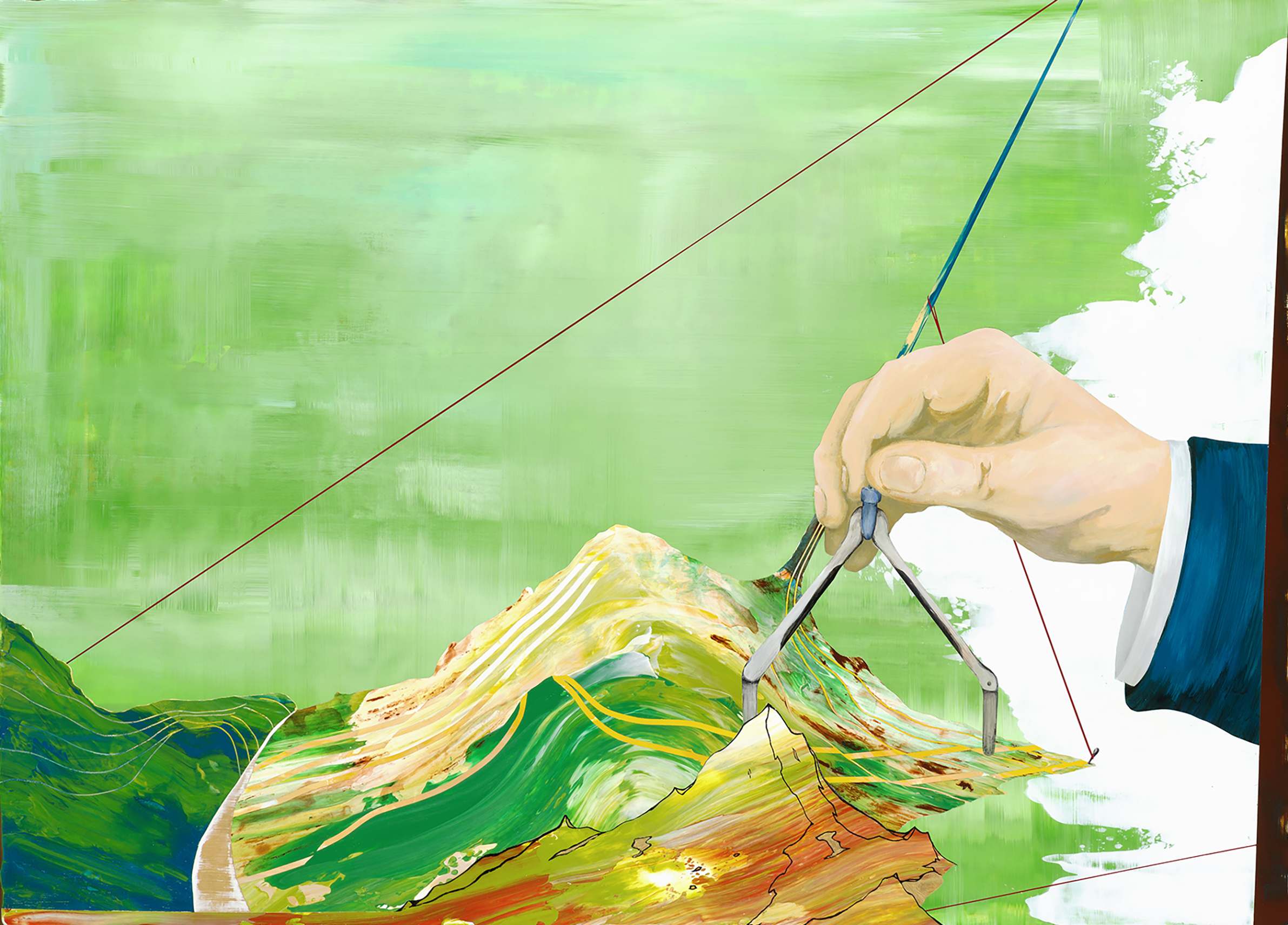 16.周代焌_寂靜之外006－島嶼之輕_2014_壓克力彩、畫布_66×91.7cm