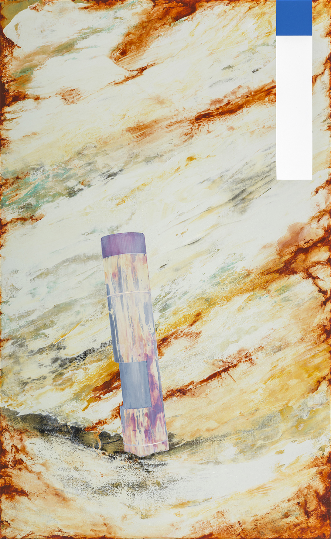 38.周代焌_寂靜之外031－蓦然回首_2016_壓克力、畫布_194×120cm