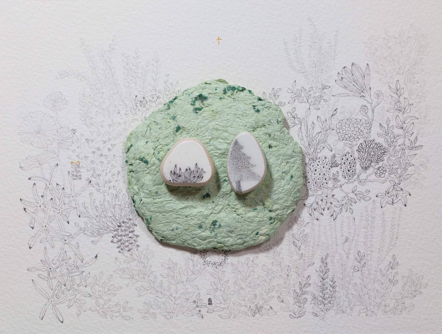 51.傅浩軒_父母_2016_複合媒材_20×15cm