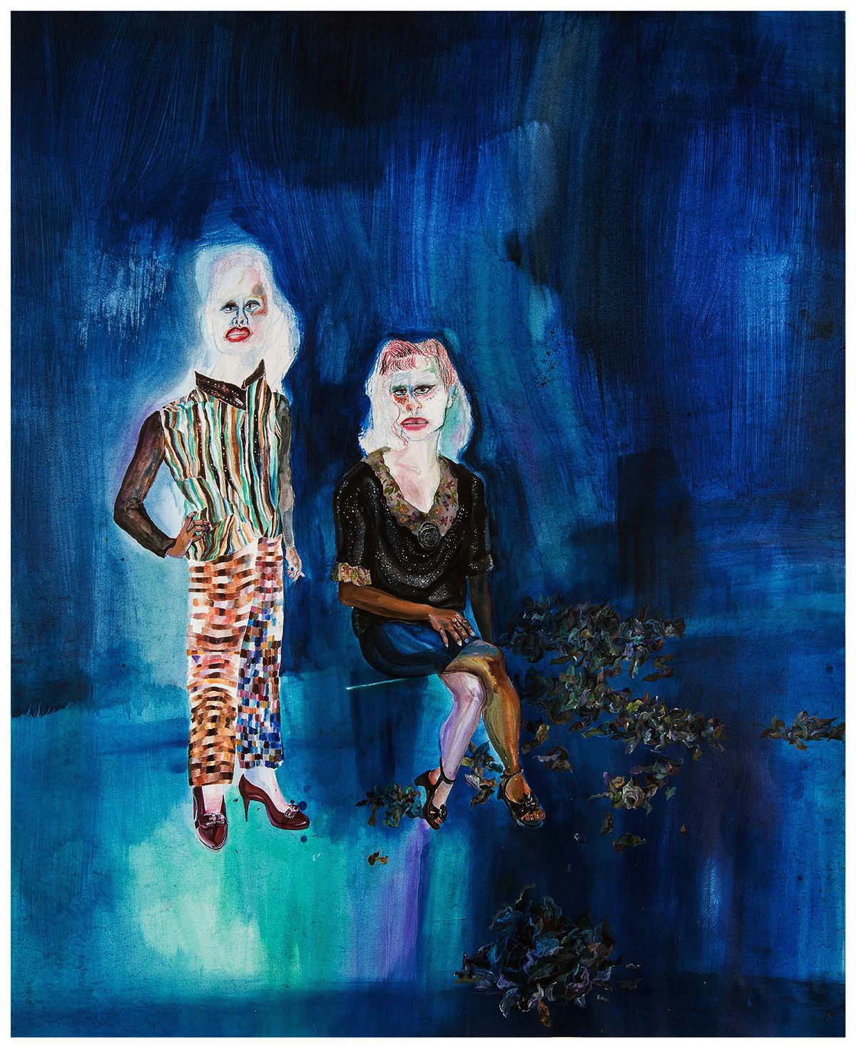 24防風林no.5-粉彩壓克力紙本-125.5x153.5cm.2013