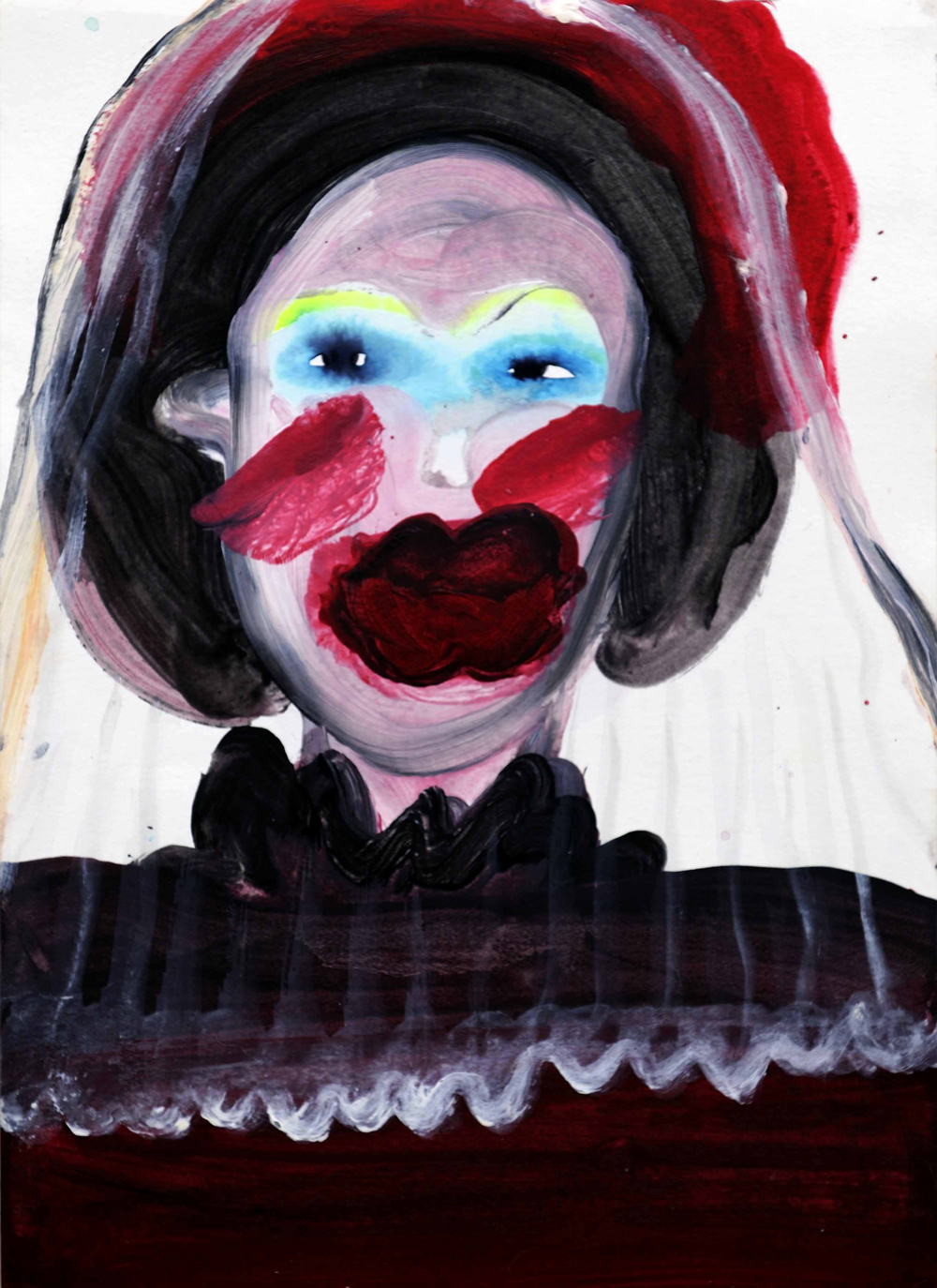 5-新娘-03-壓克力-紙-24x33cm-2009