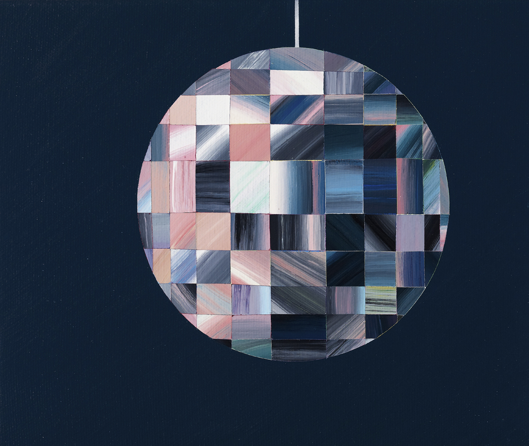 范揚宗-FAN-Yang-Tsung_三八痣看Disco球-右_25x30-cm_壓克力、畫布Acrylic-on-Canvas_2012