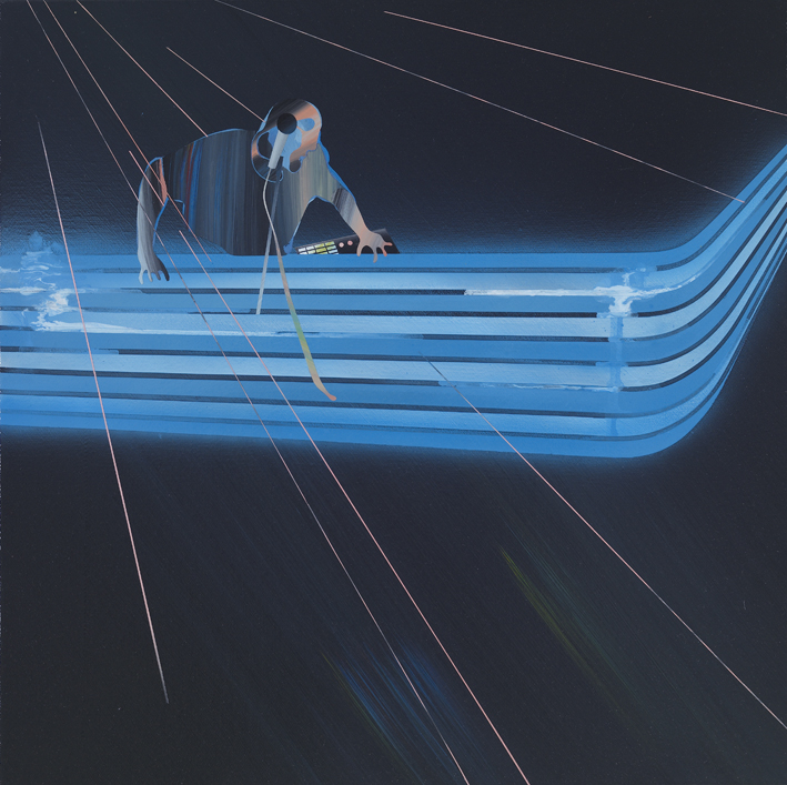 范揚宗-FAN-Yang-Tsung_夜店系列1-4_壓克力、畫布Acrylic-on-Canvas_50x50cm_2009_sold