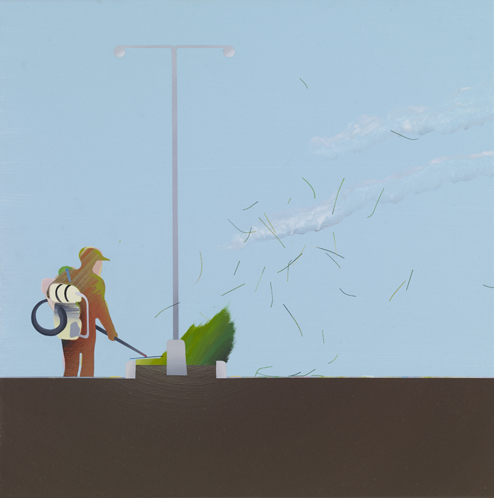 范揚宗Yang-Tsung-FAN_割草系列2-5_50x50cm_壓克力畫布_2009