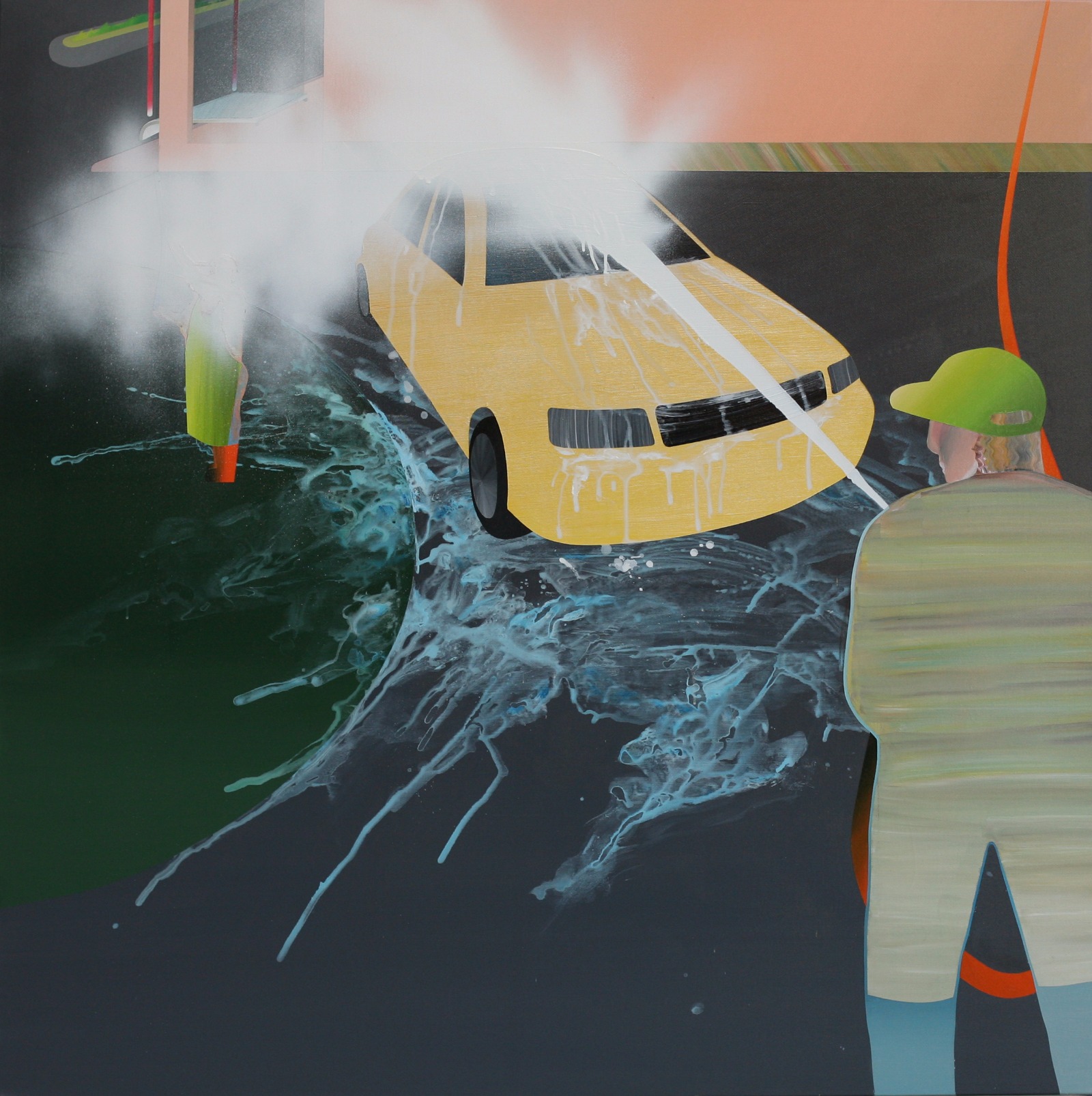 范揚宗Yang-Tsung-FAN_洗車系列1-3_160x160cm_壓克力、畫布Acrylic-on-Canvas_2007_resized