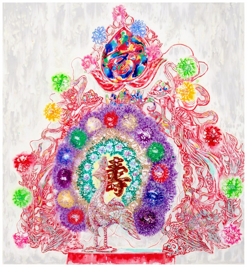 2014重複的願望_孔雀The-Wanted-Ones_-Peacock-193x178cm-1