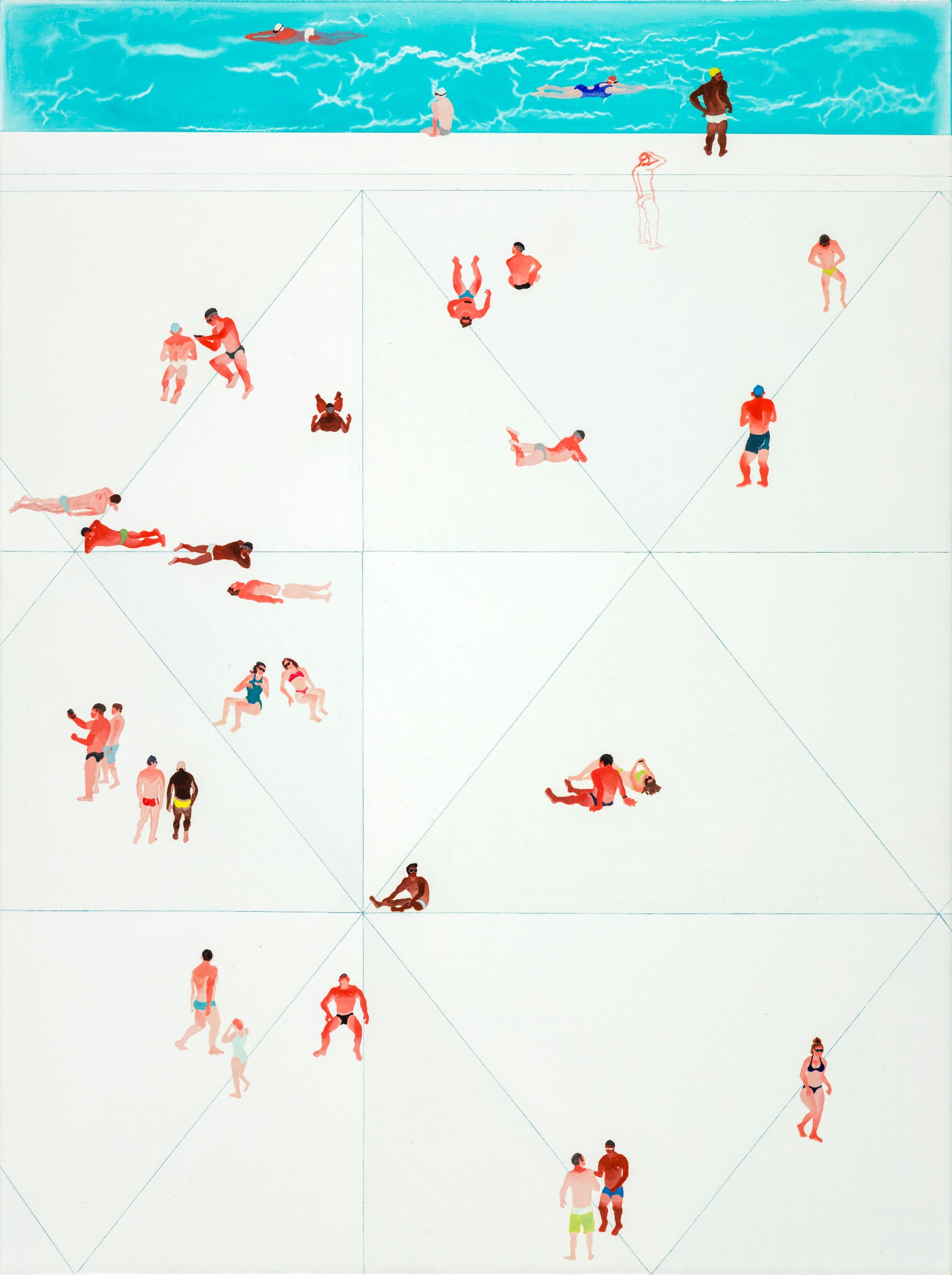 范揚宗-FAN-Yang-Tsung_泳池系列-微熱的磁磚2-Tanned-Tiles2_80x60cm_壓克力、畫布Acrylic-on-Canvas_2015_resized