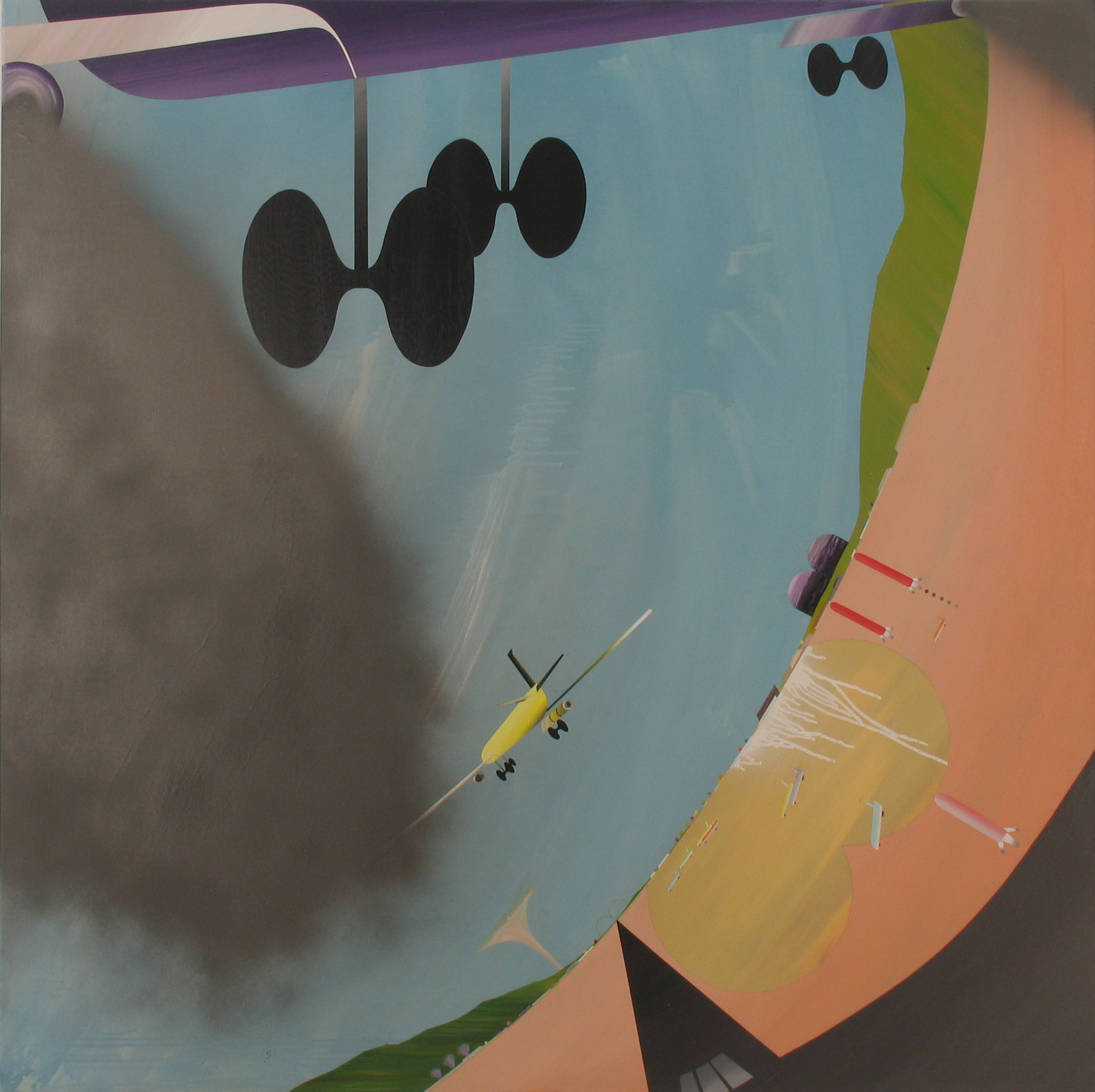 范揚宗-FAN-Yang-Tsung_造飛機3-1_160x160cm_壓克力、畫布Acrylic-on-Canvas_2007