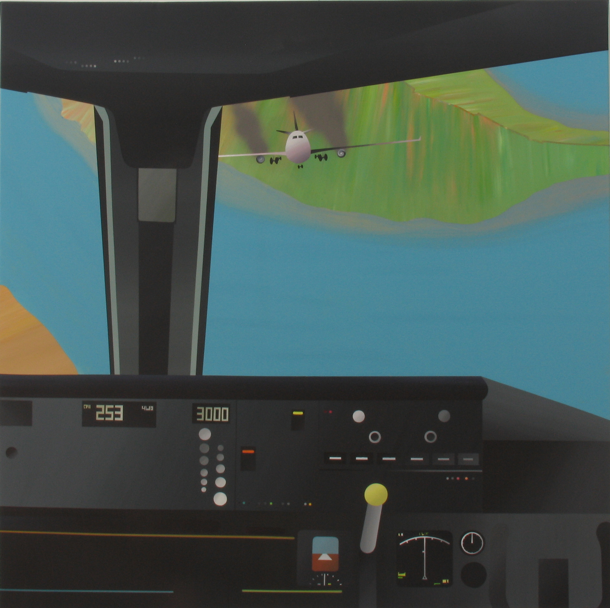 范揚宗-FAN-Yang-Tsung_造飛機3-2_160x160cm_壓克力、畫布Acrylic-on-Canvas_2007