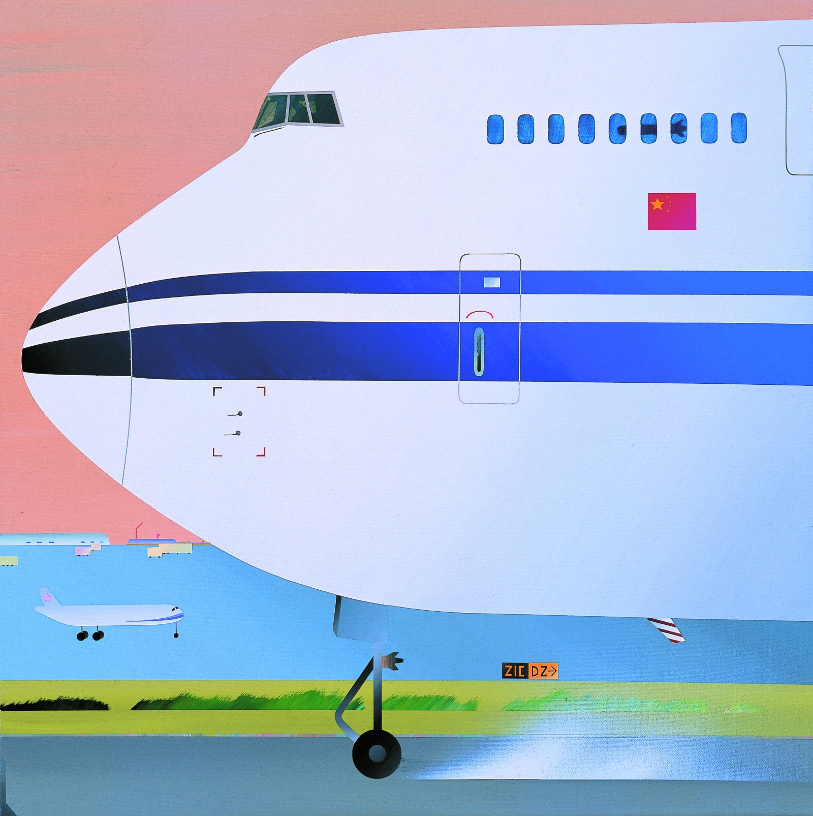 范揚宗-FAN-Yang-Tsung_造飛機6-1_60x60cm_壓克力、畫布Acrylic-on-Canvas_2009_resized