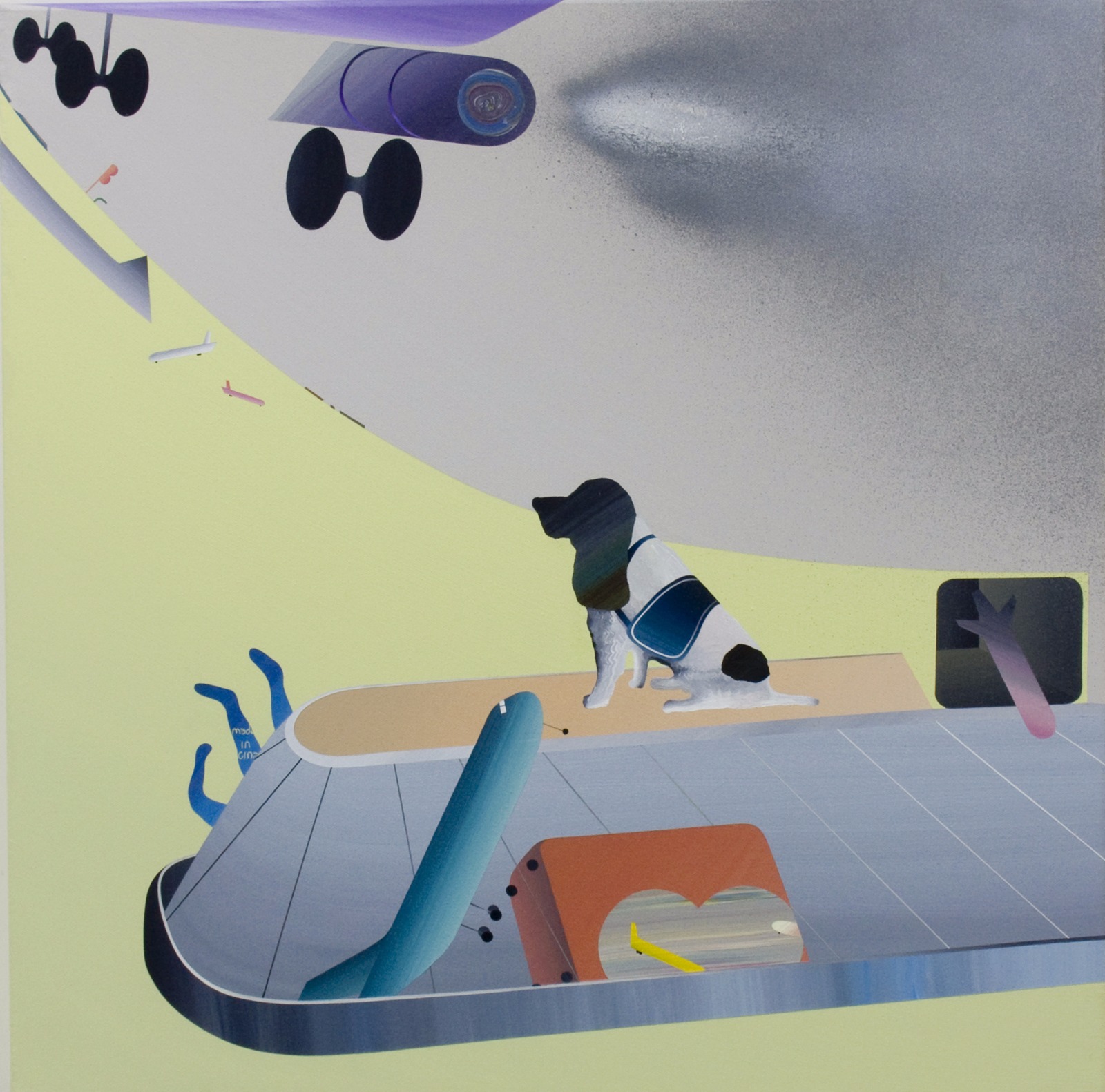 范揚宗-FAN-Yang-Tsung_造飛機6-4航向真實與想像的旅程_60x60cm_壓克力、畫布Acrylic-on-Canvas_2009_resized