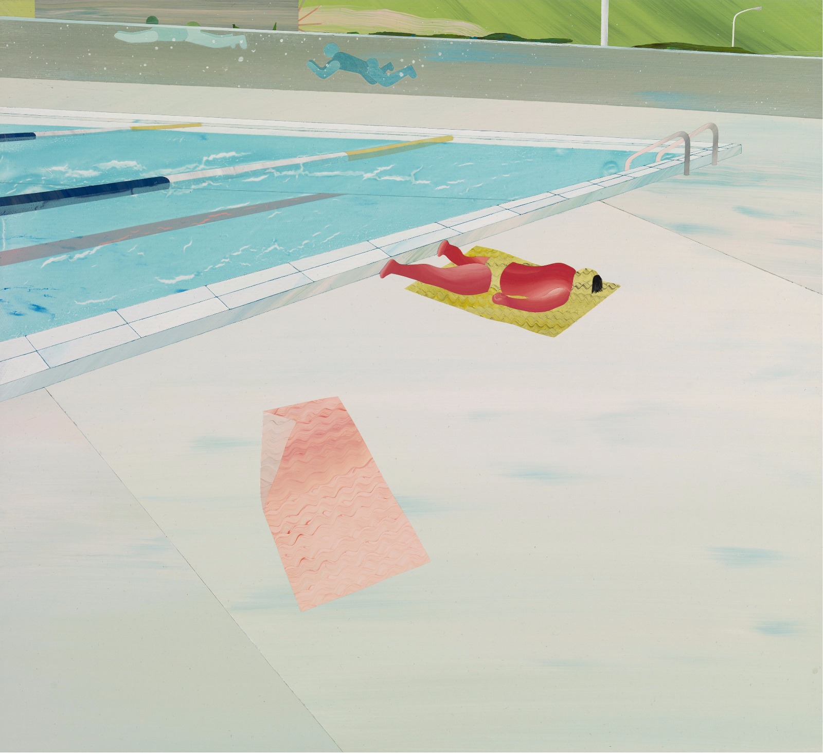 范揚宗Yang-Tsung-FAN_泳池系列-日曬sunbathing_55x65-cm_壓克力、畫布Acrylic-on-Canvas_2013_resized