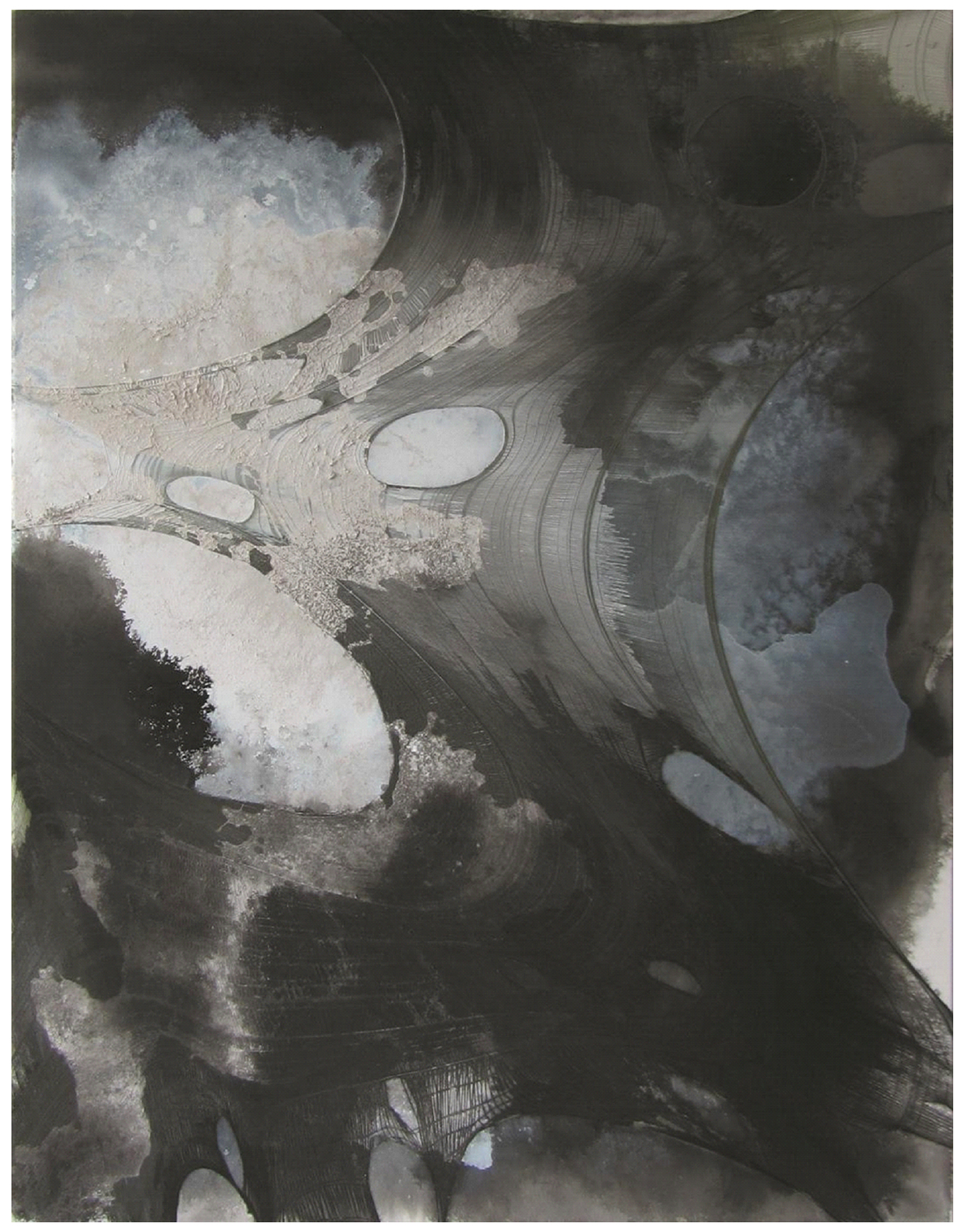 17-黃于珊-反芻-11-彈性纖維、紙纖維、壓克力顏料、畫布-116.5×91.0-cm-2014_edit