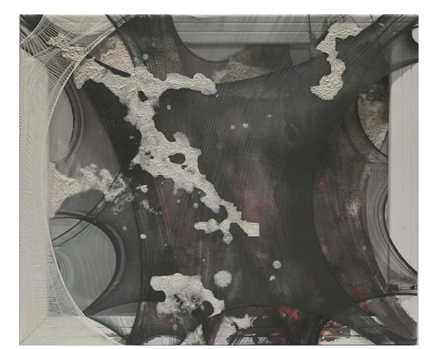 20-黃于珊-不自然-6-彈性纖維、紙纖維、墨、木框-45.5-×-53.0㎝-2013_edit