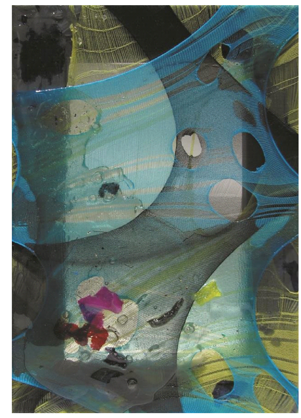 24-黃于珊-沸沸揚揚-10-彈性纖維、環氧樹脂、木框-25.5×17.5㎝-2011_edit