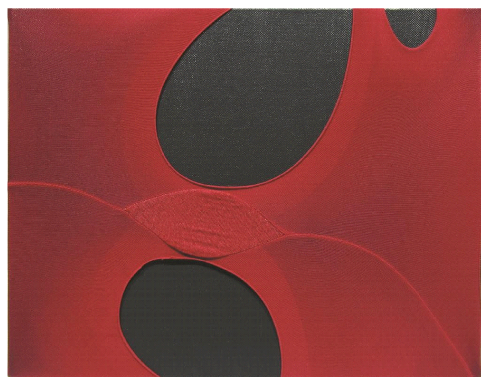 29-黃于珊-噓安靜點-1-彈性纖維、壓克力顏料、畫布-33x24cm-2011_edit