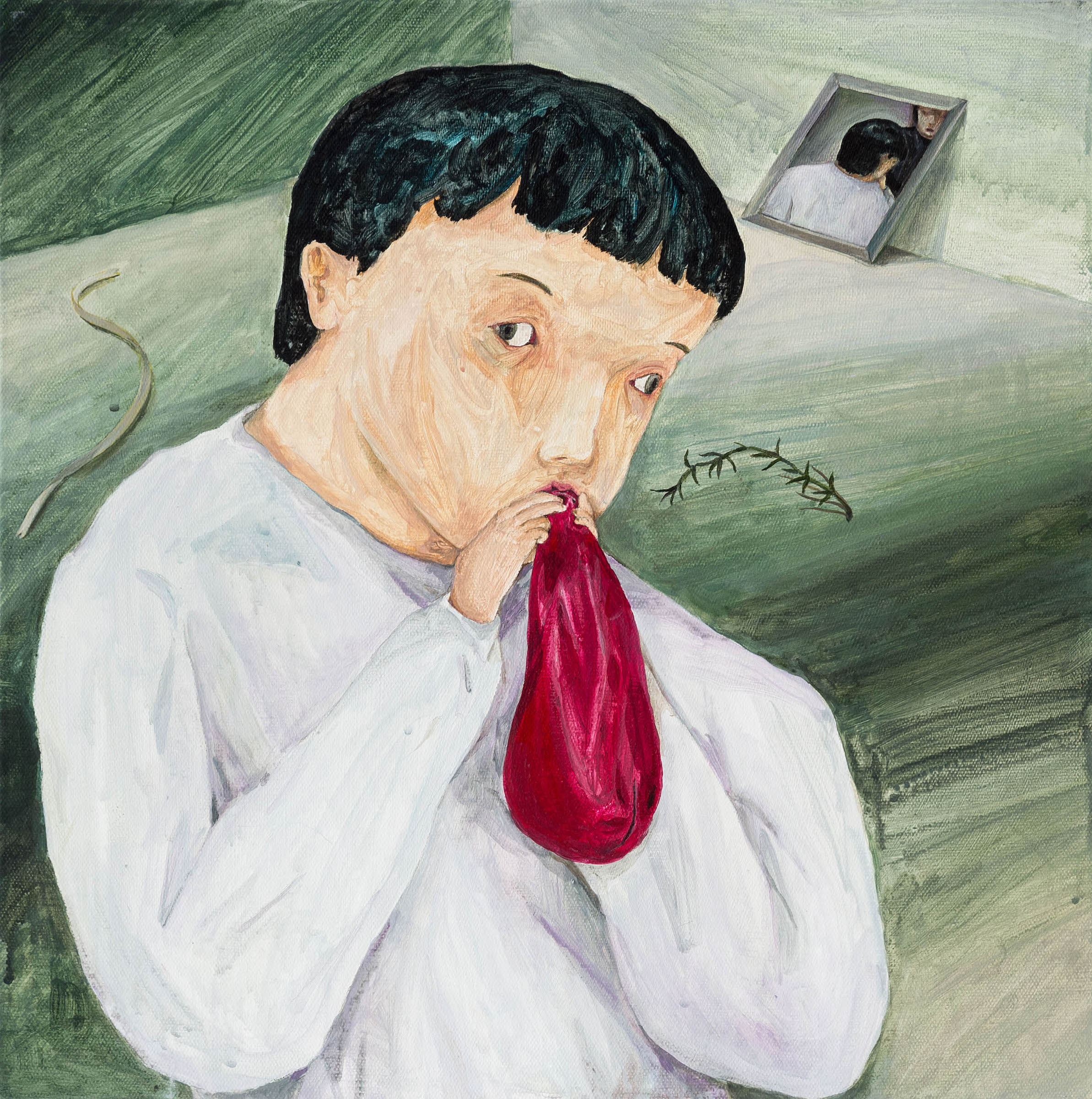 吹看破氣球