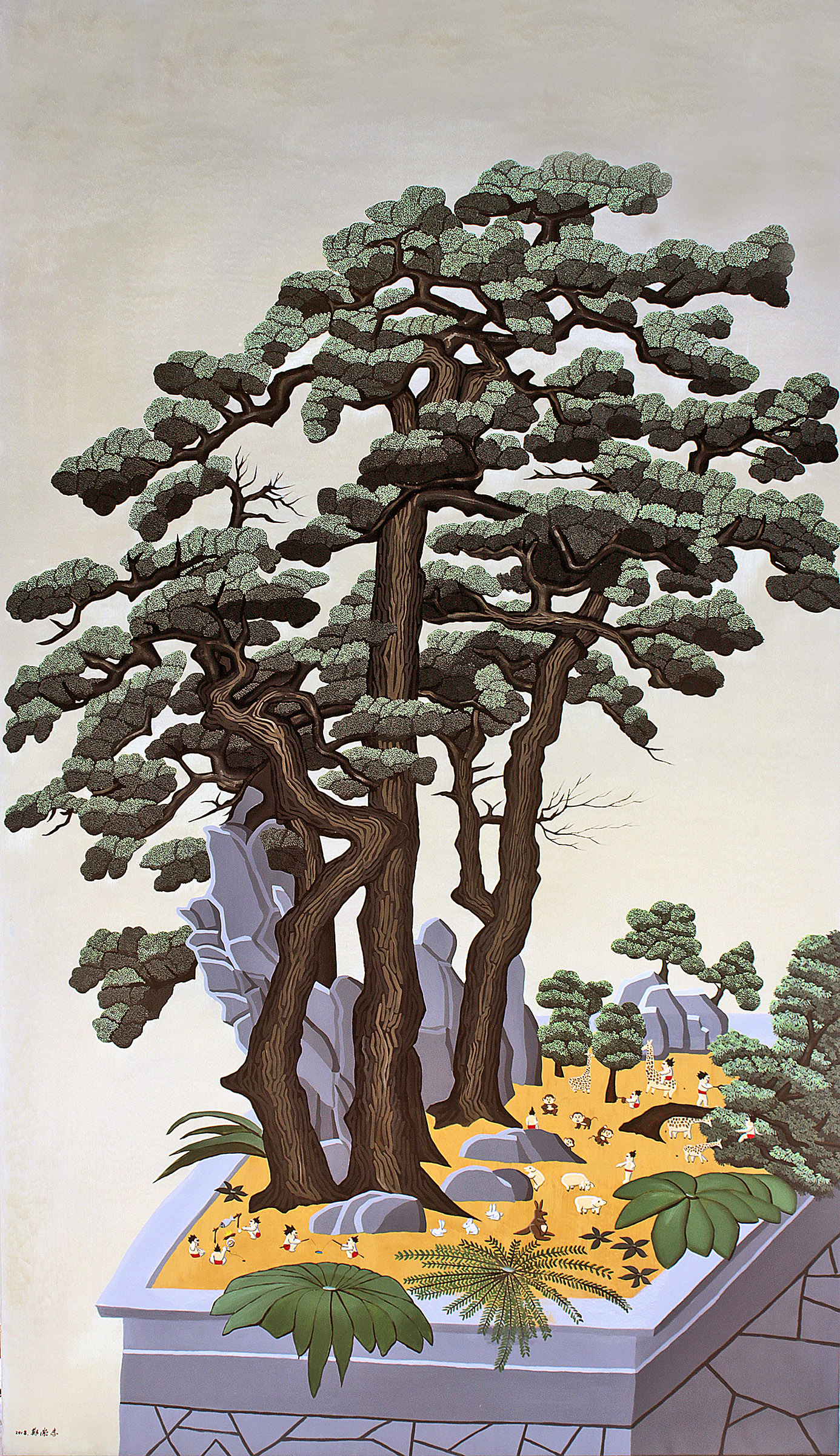 五松圖