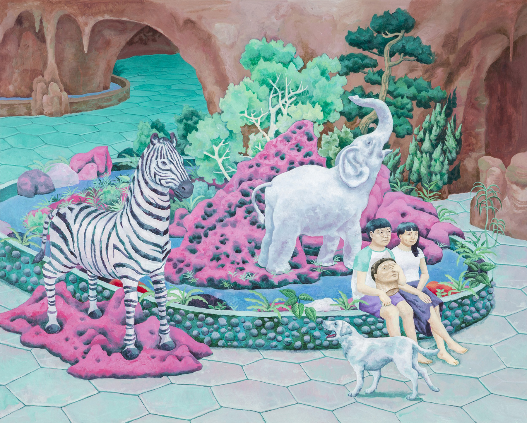 喜歡斑馬塑像的人