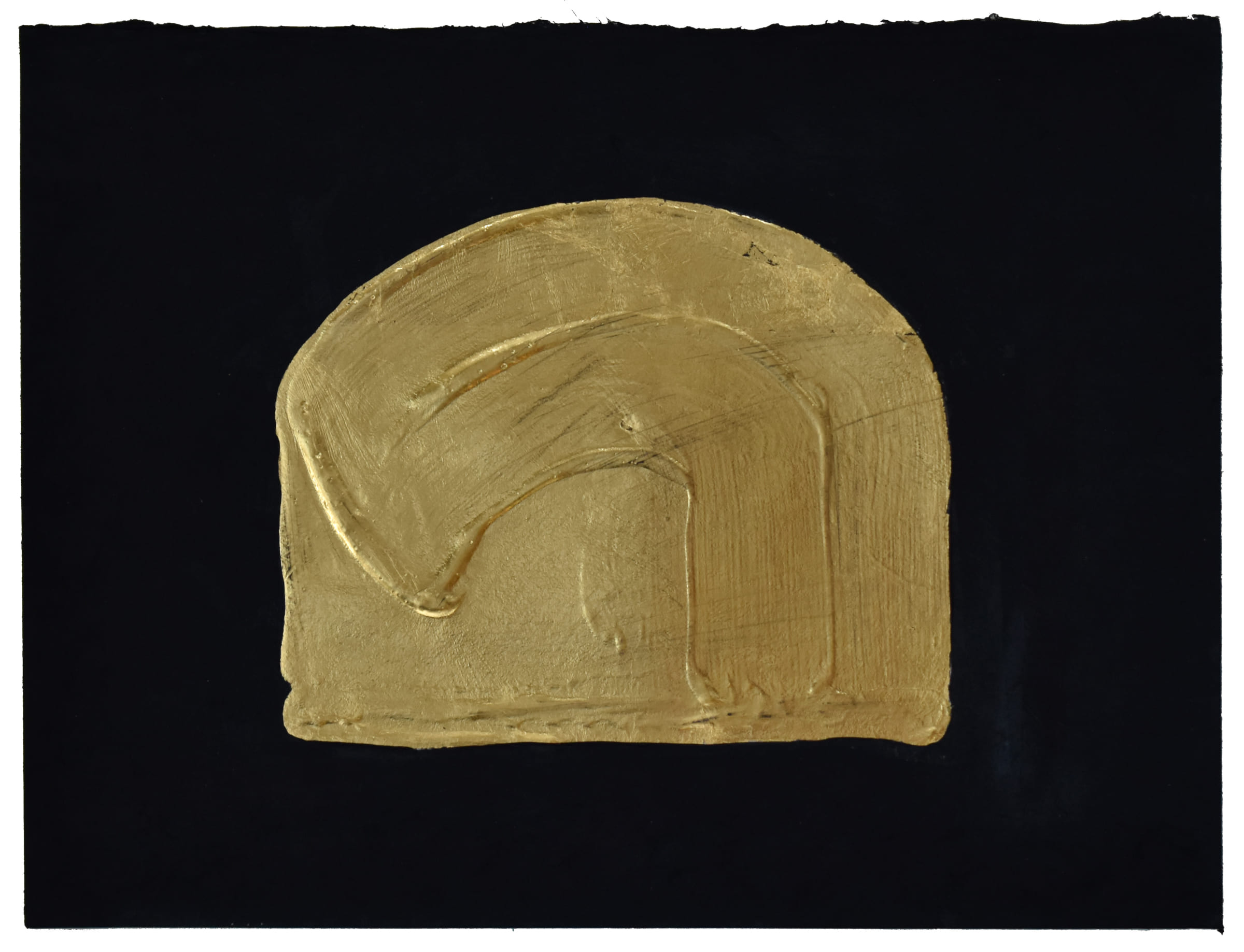 容器4-Vessel4-21X29.7cm-紙本、墨水、壓克力、金箔-2017