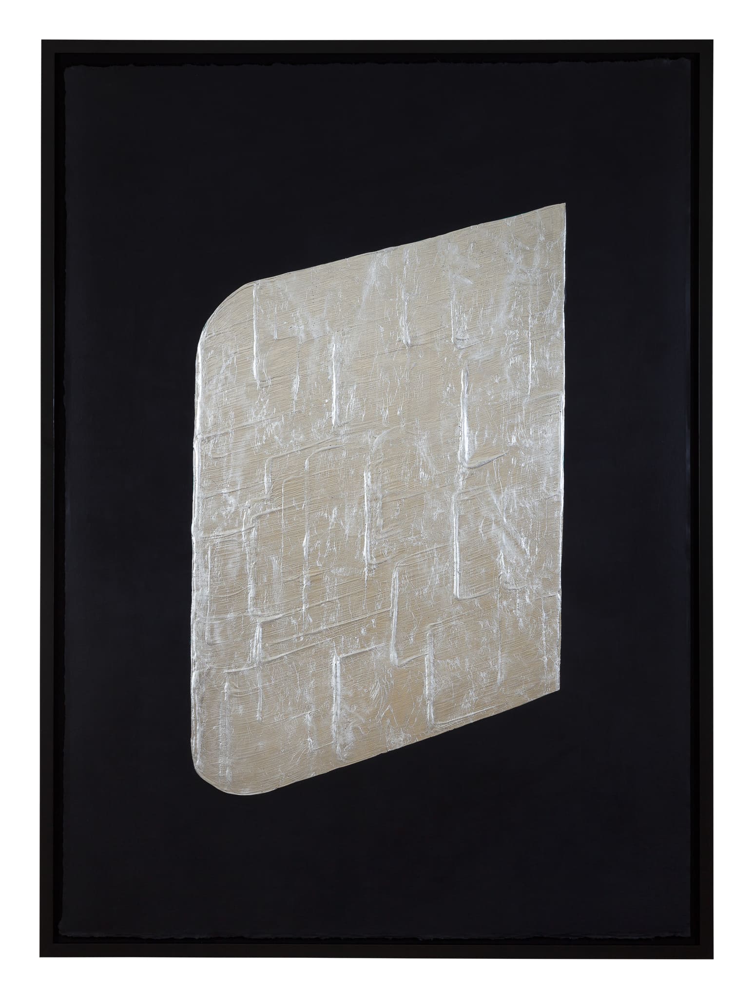 容器─隧道-6-Tunnel6-101-x-140-cm-紙本、墨水、壓克力、銀箔-paper、ink、acrylic、silver-leaf-2019