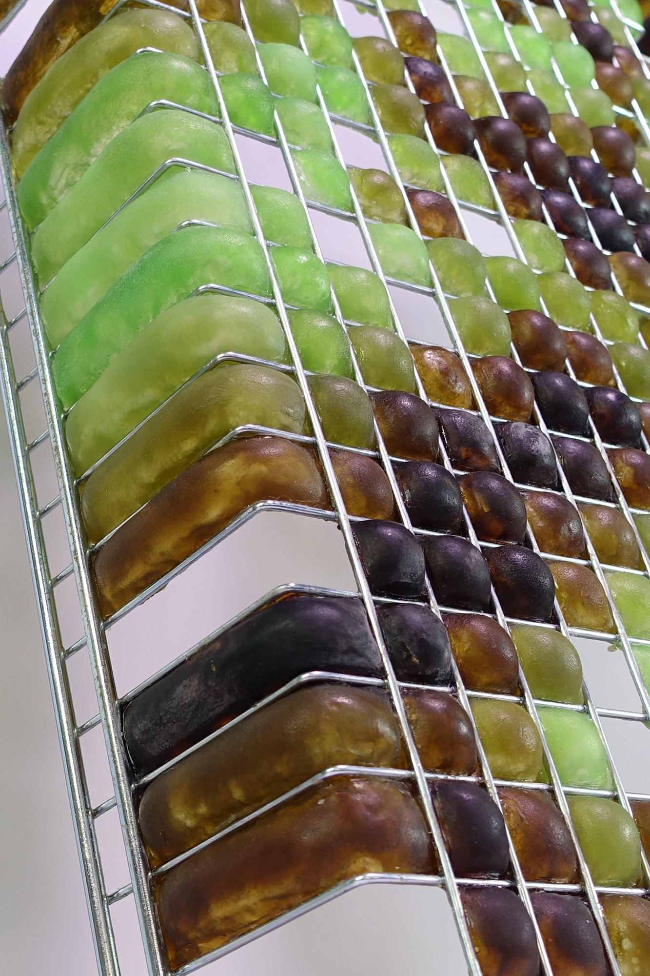 5.-Ni-Hao--Grid-XIV--2022--IKEA-OMAR-shelving-unit--microwaved-citronella-melt-and-pour-soap--triptych--each-91.5-x-35.5-x-10.5-cm_4